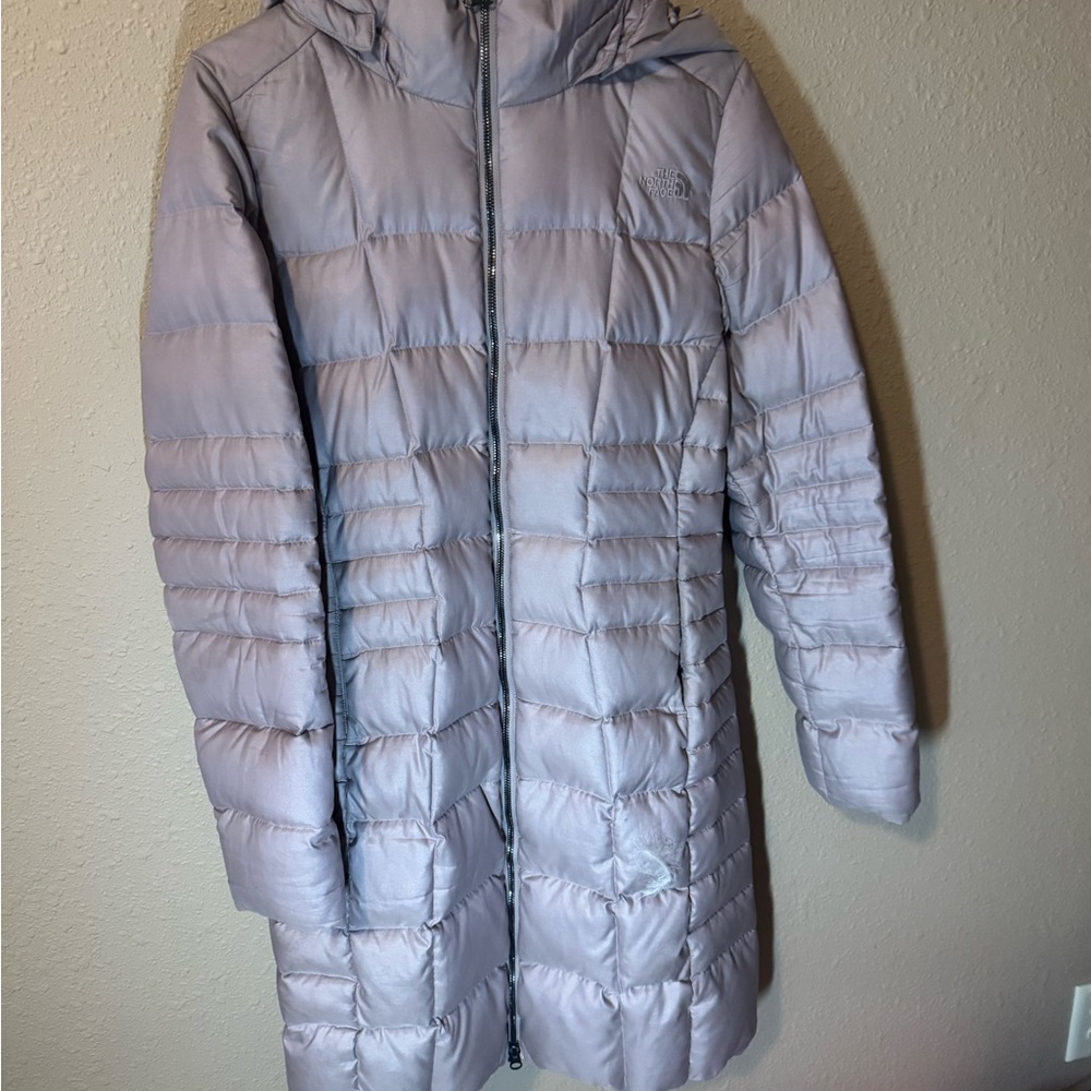 Women's Lilac North Face Puffer Jacket (Parka)